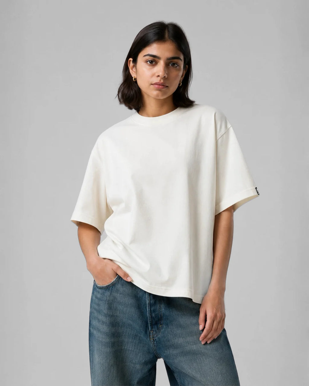 Fundamental Boxy T-shirt - White