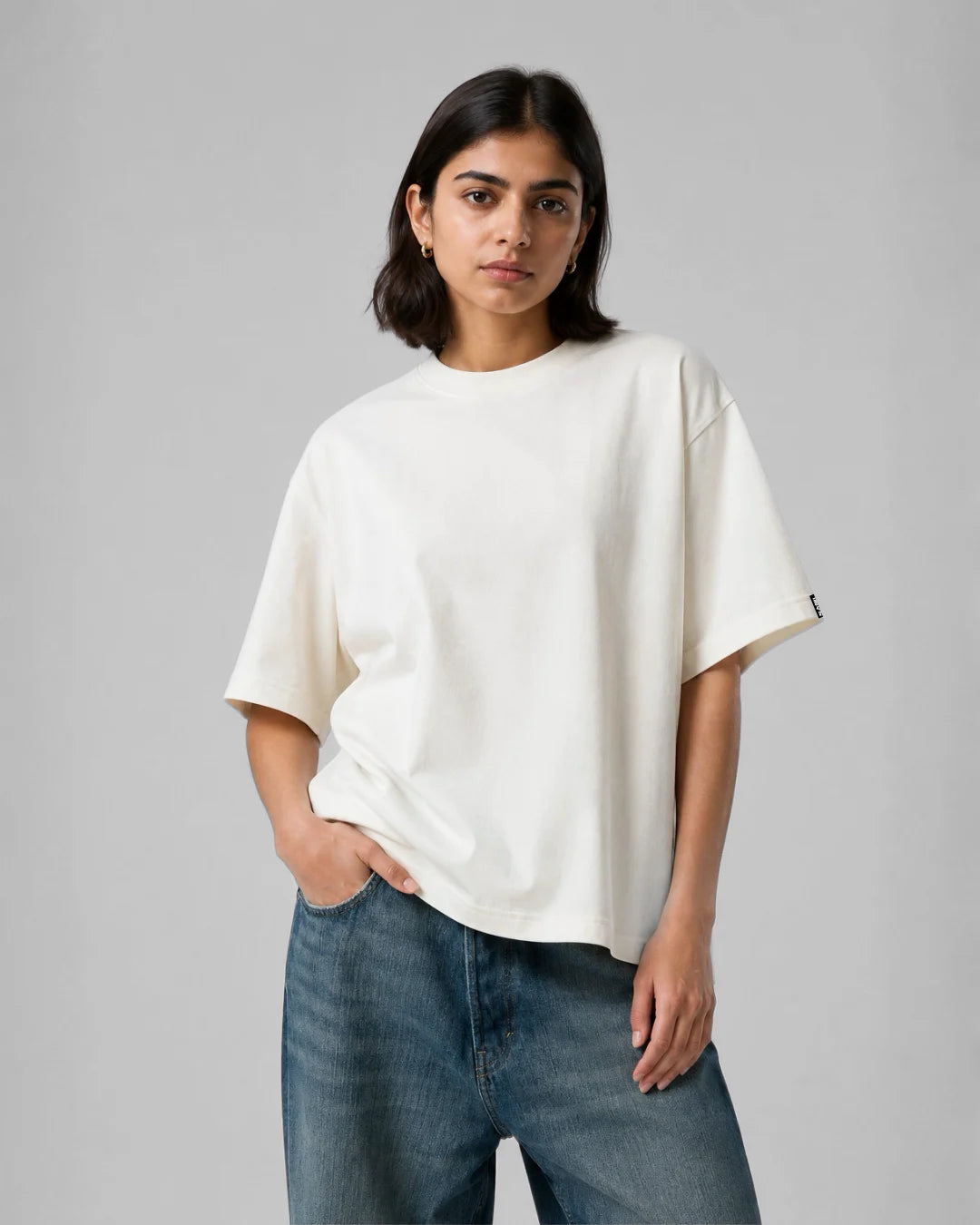 Fundamental Boxy T-shirt - White
