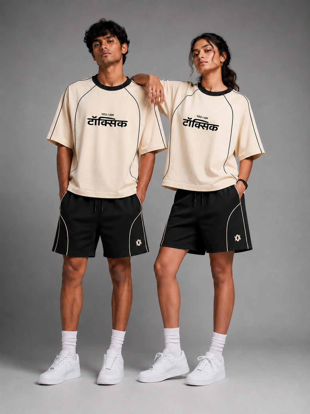 Contrast Piping Co-ord Set