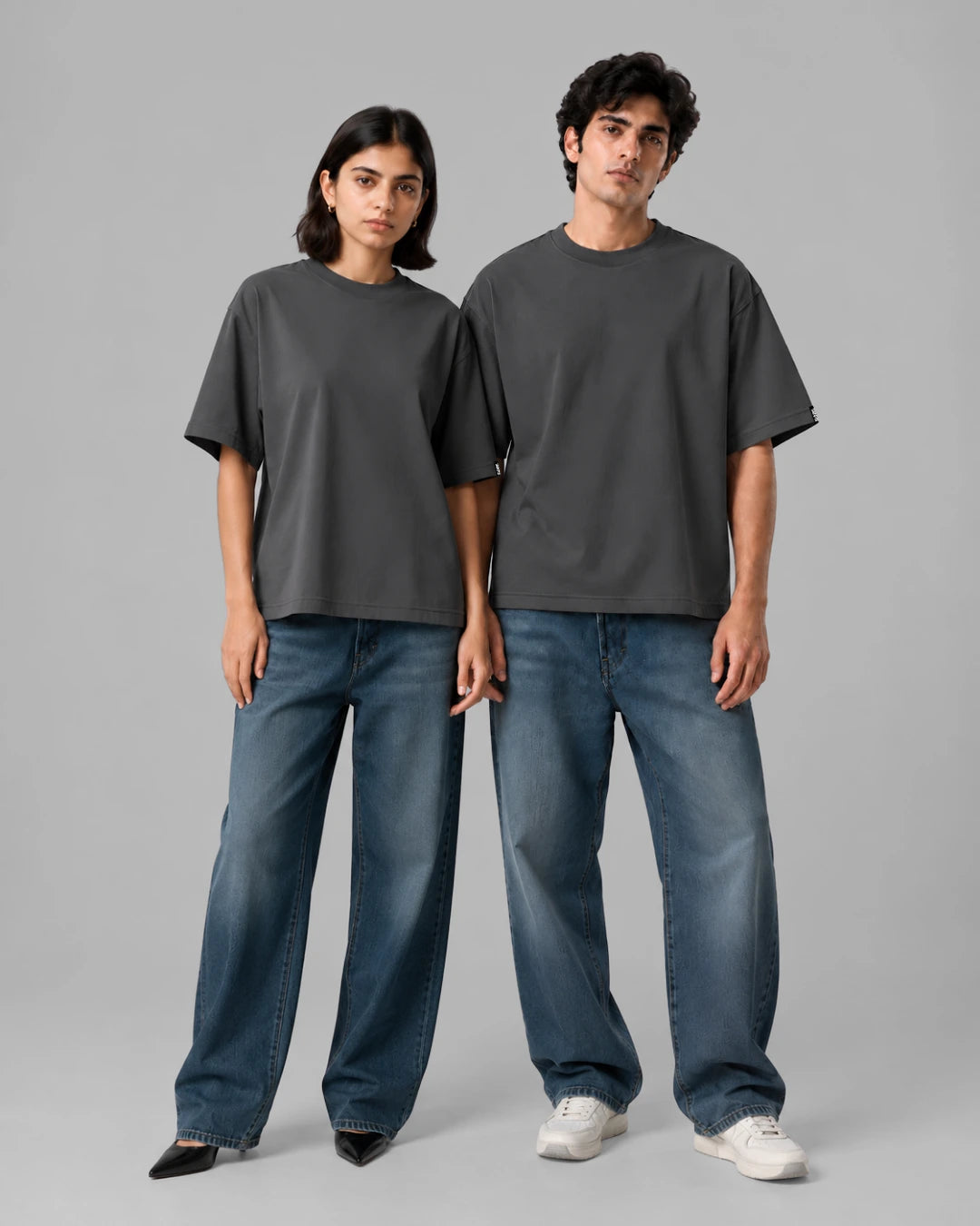 Fundamental Boxy T-shirt - Grey