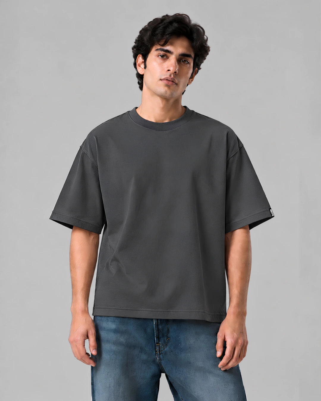 Fundamental Boxy T-shirt - Grey