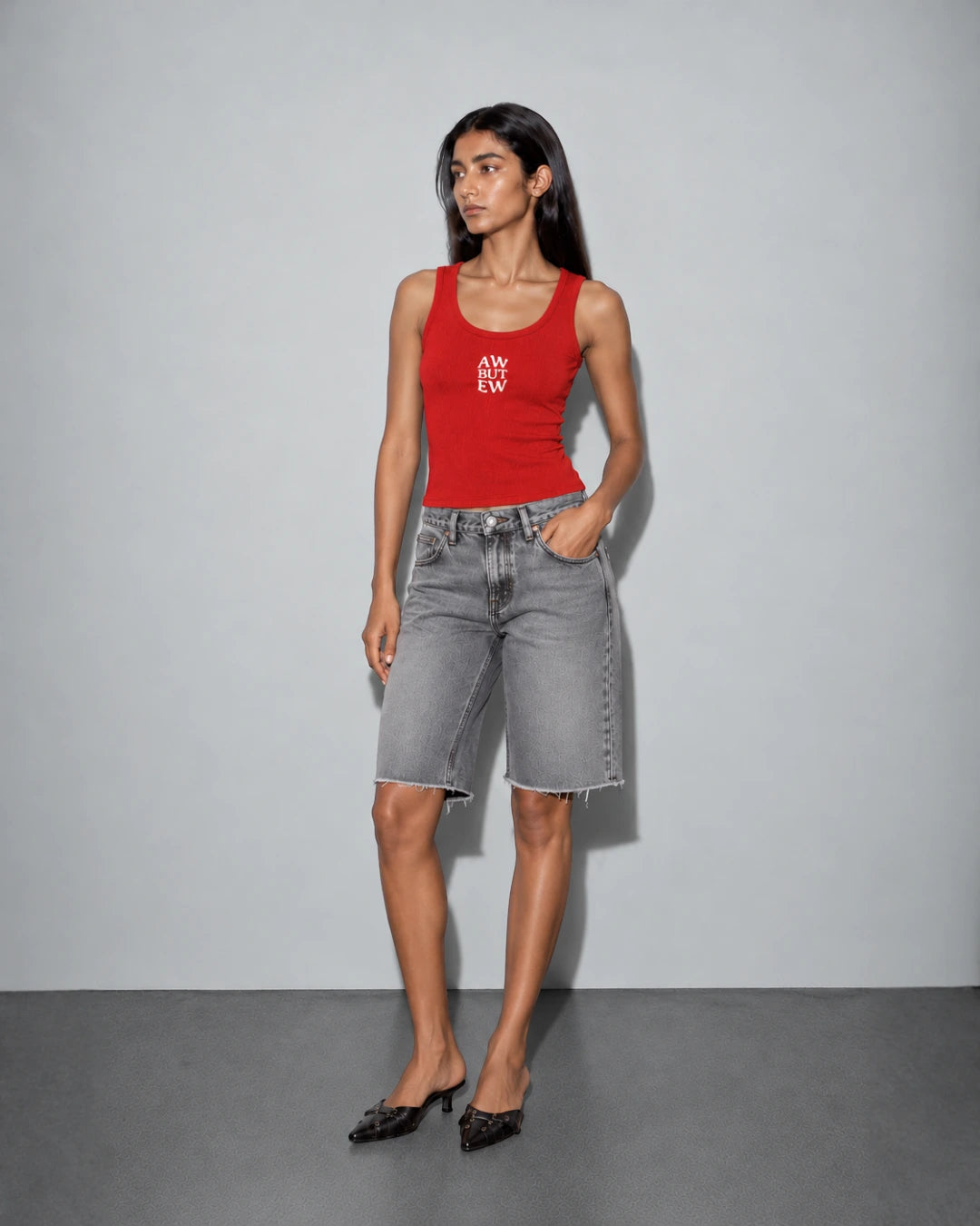Aw But Ew Tank Top - Red