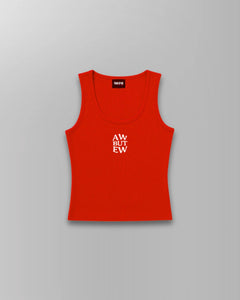 Aw But Ew Tank Top - Red