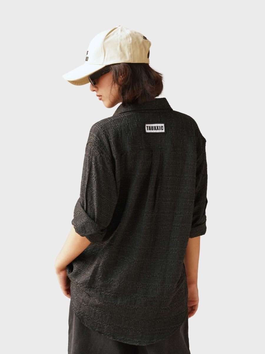 Black Textured ShirtTauxxic