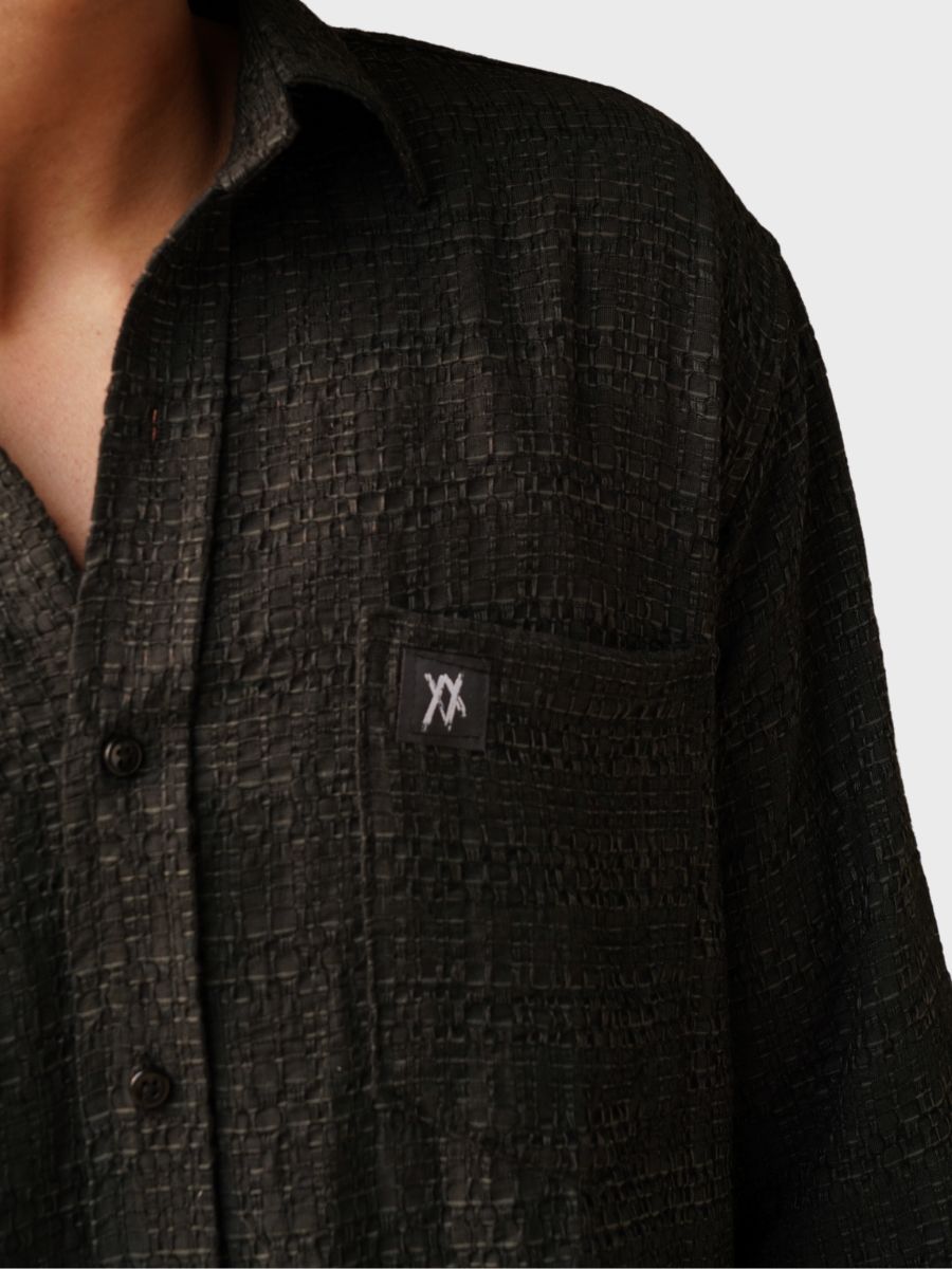 Black Textured ShirtTauxxic