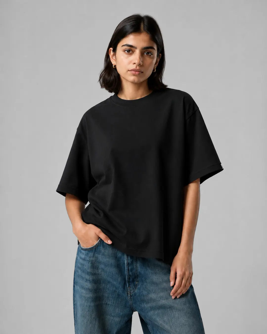 Fundamental Boxy T-shirt - Black