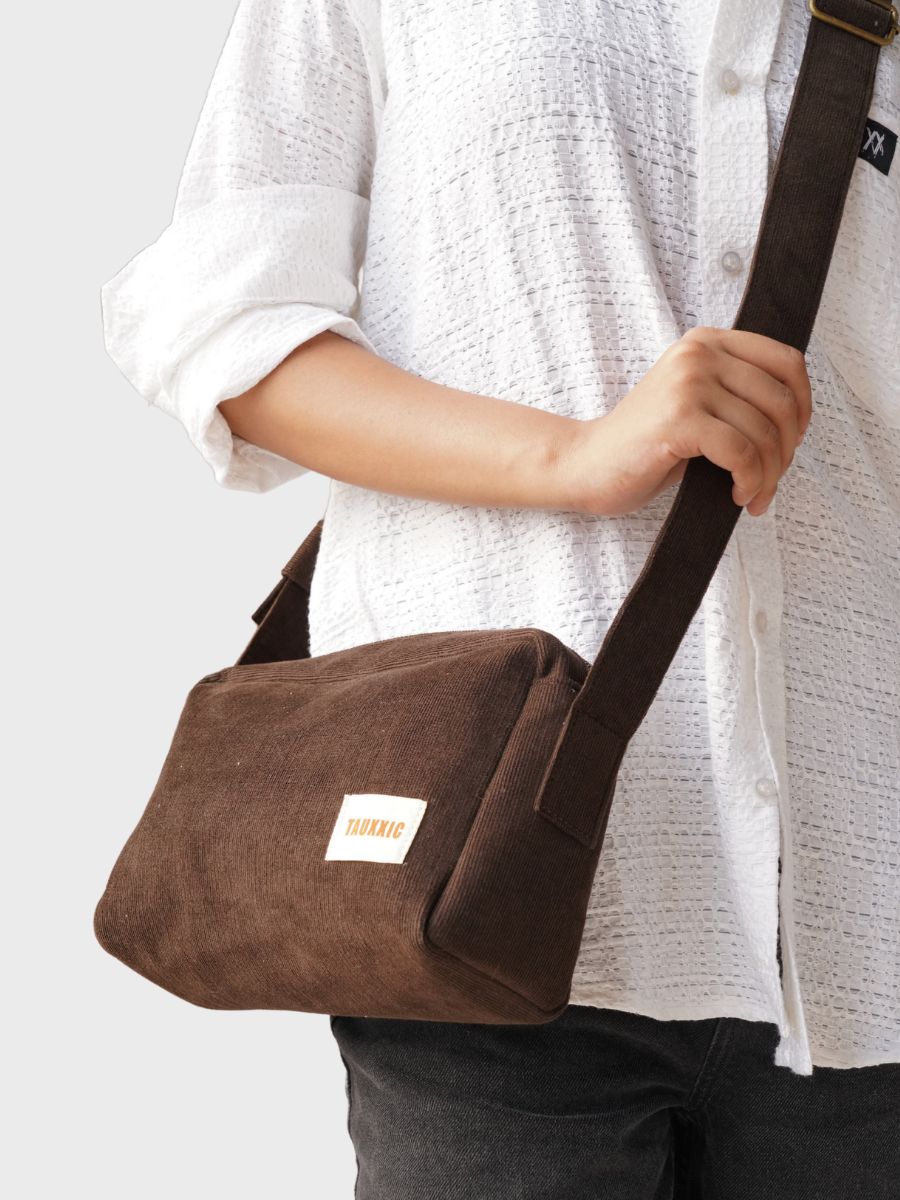 Brown Crossbody BagTauxxic