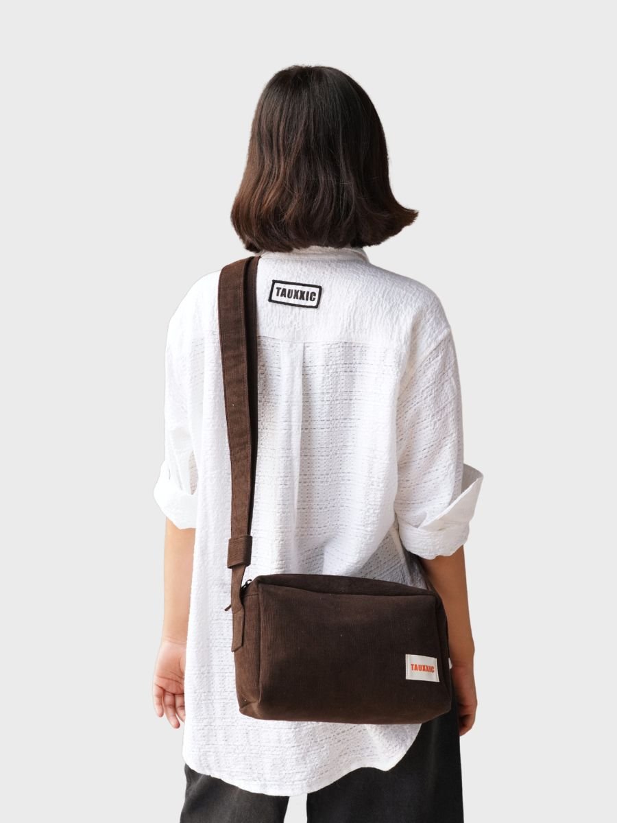 Brown Crossbody BagTauxxic