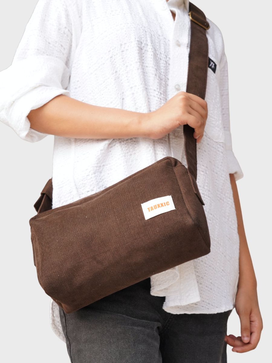 Brown Crossbody BagTauxxic