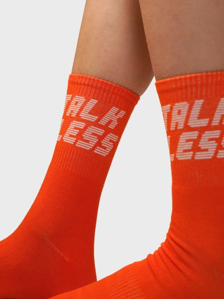 Burnt Orange Crew SocksTauxxic
