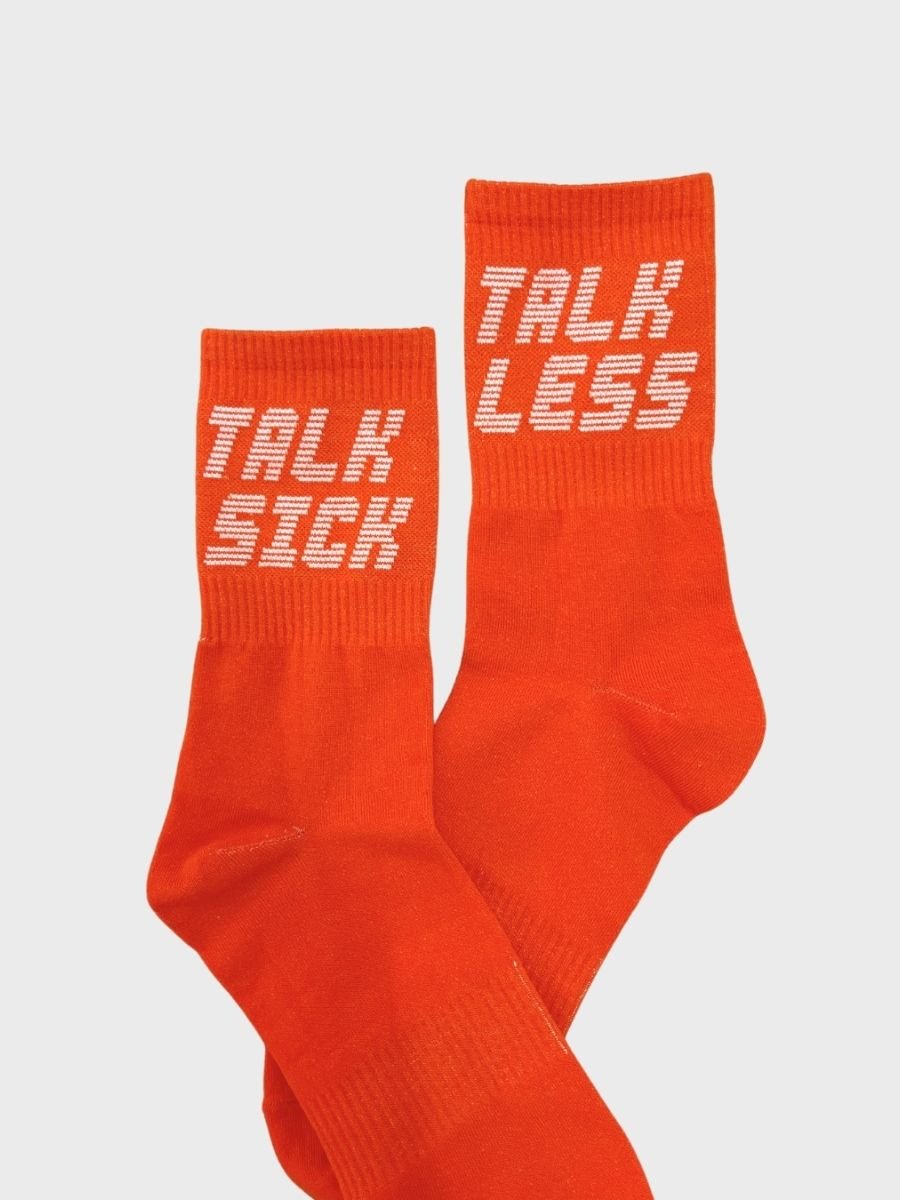 Burnt Orange Crew SocksTauxxic