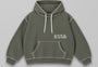 Can Look Contrast Stitch Hoodie