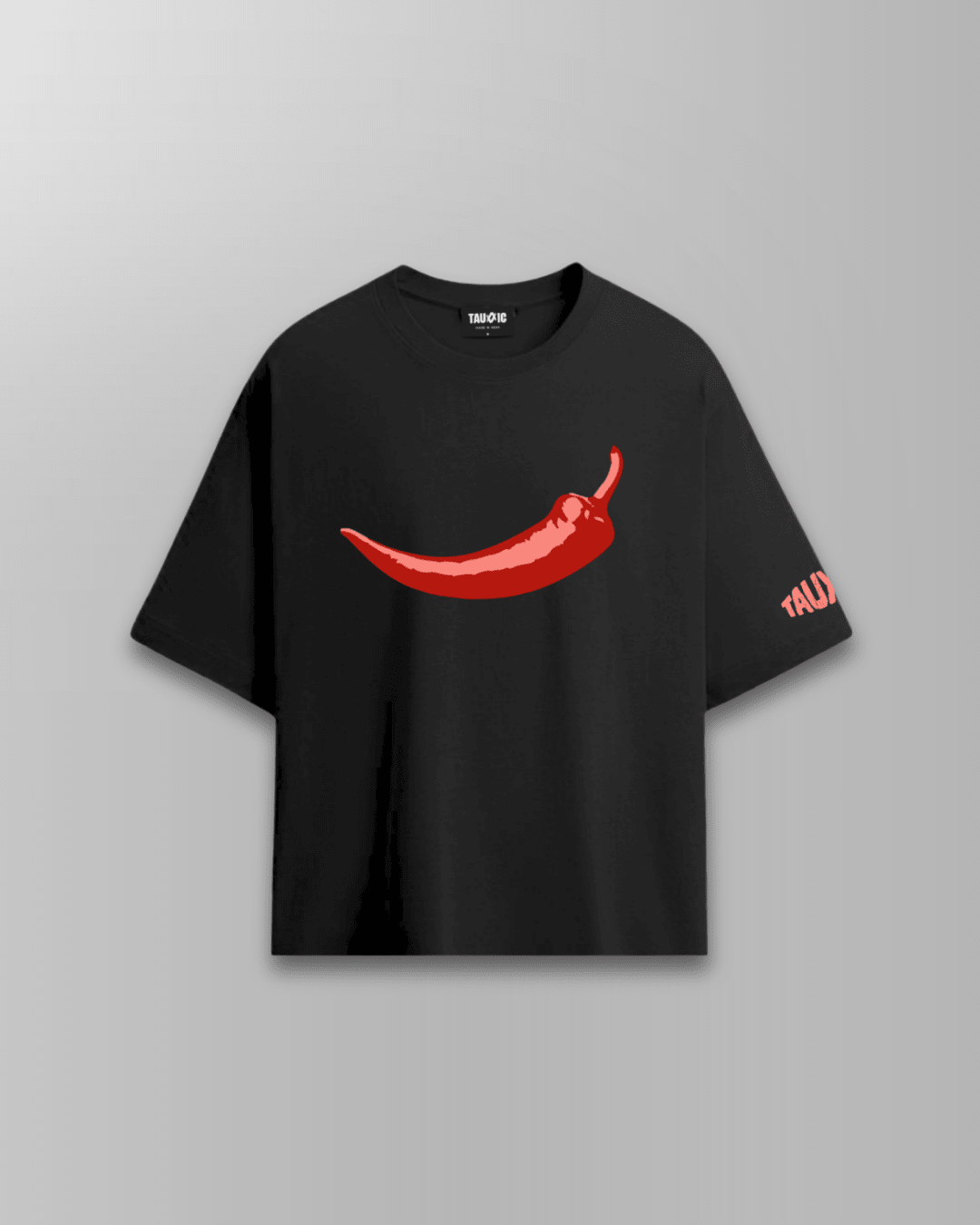 Chilli Boxy T-shirt - BlackTauxxic