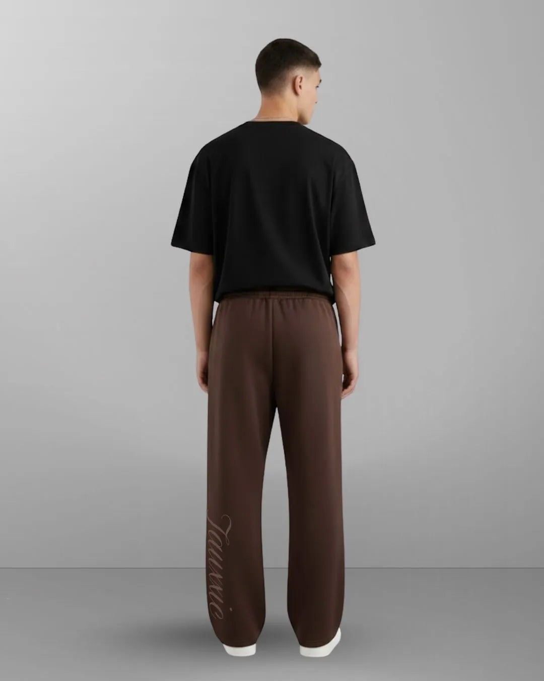 Wide Leg Lounge Pants - Coffee Brown