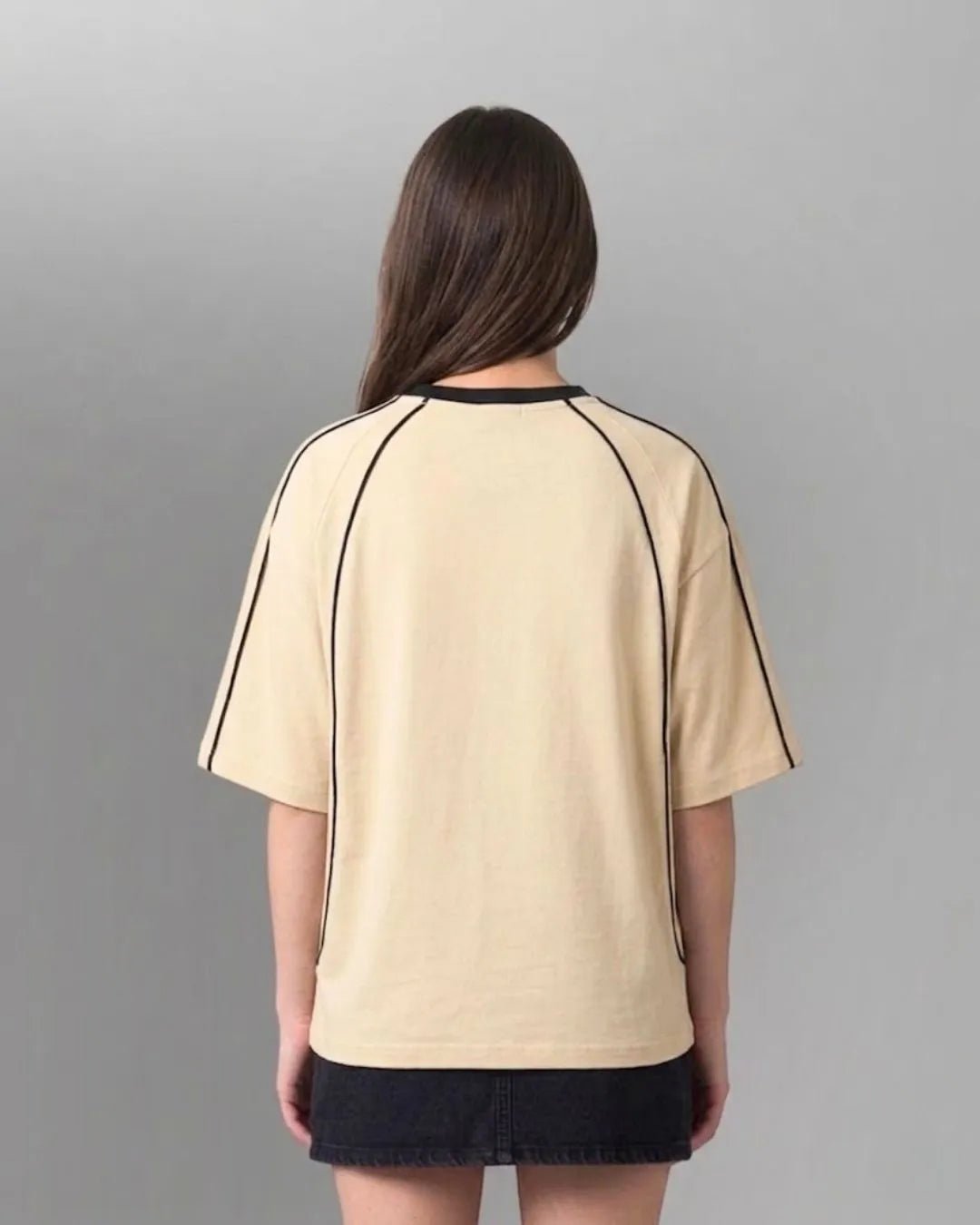Contrast Piping Raglan Sleeve T-shirtTauxxic