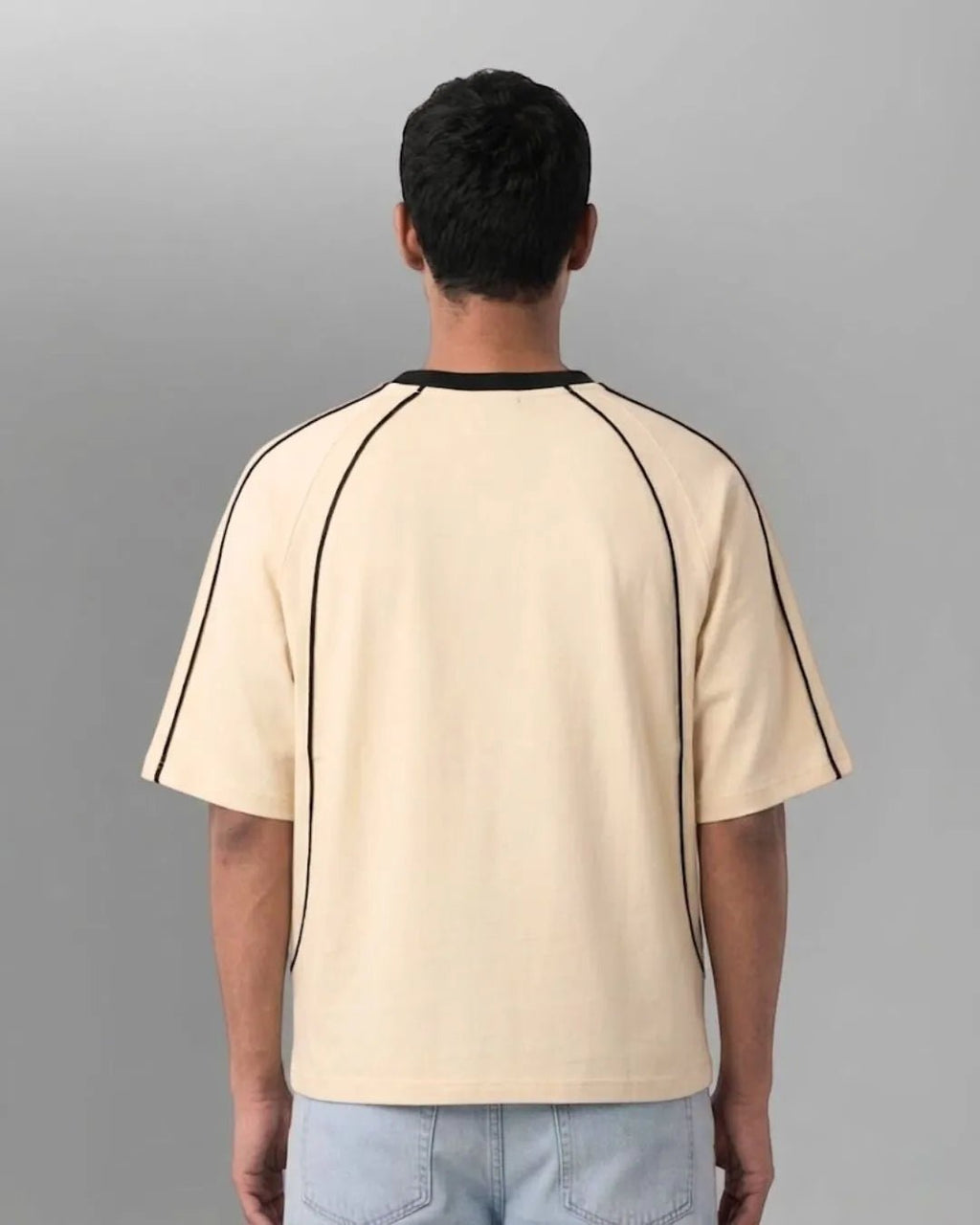 Contrast Piping Raglan Sleeve T-shirtTauxxic