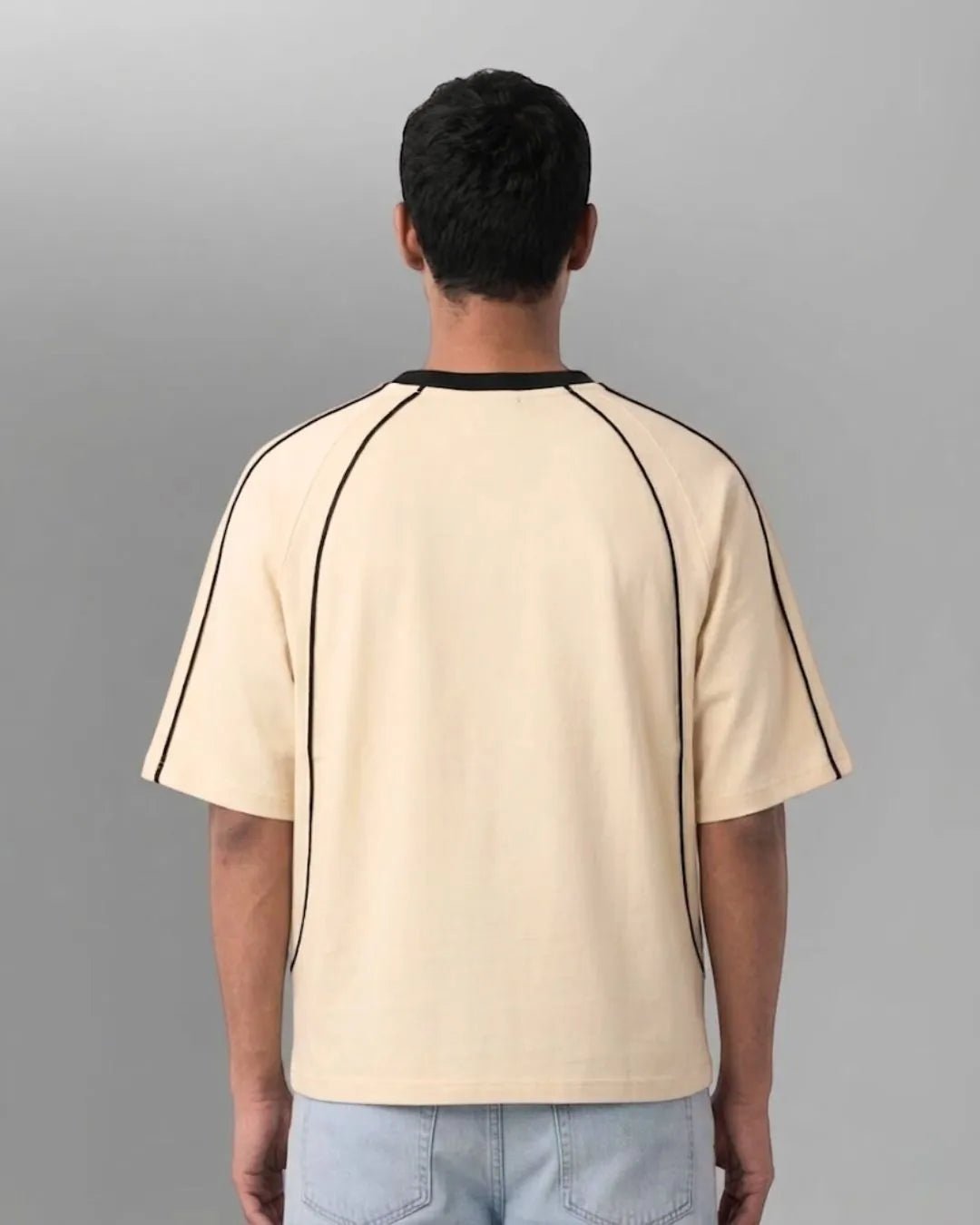 Contrast Piping Raglan Sleeve T-shirtTauxxic