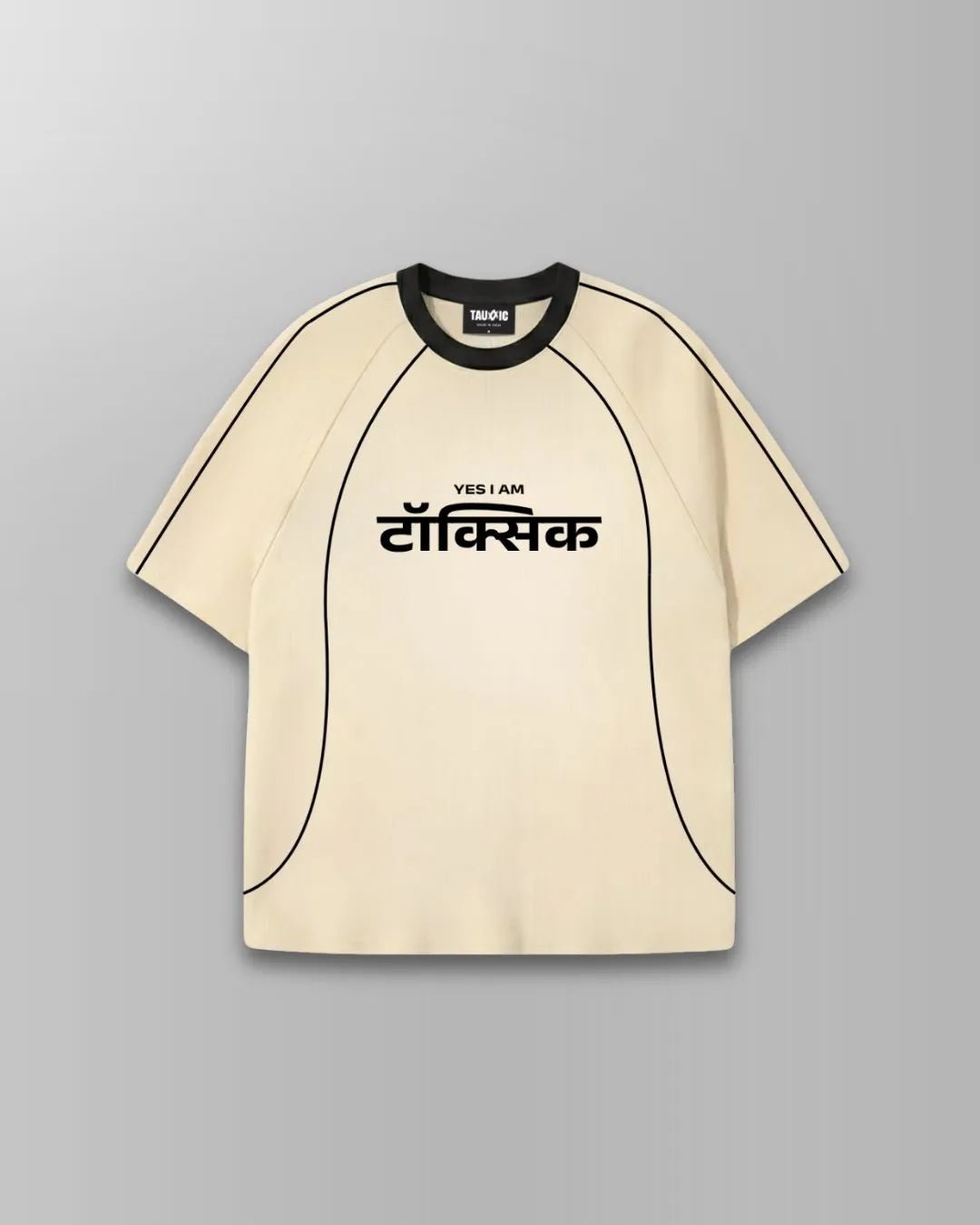 Contrast Piping Raglan Sleeve T-shirtTauxxic