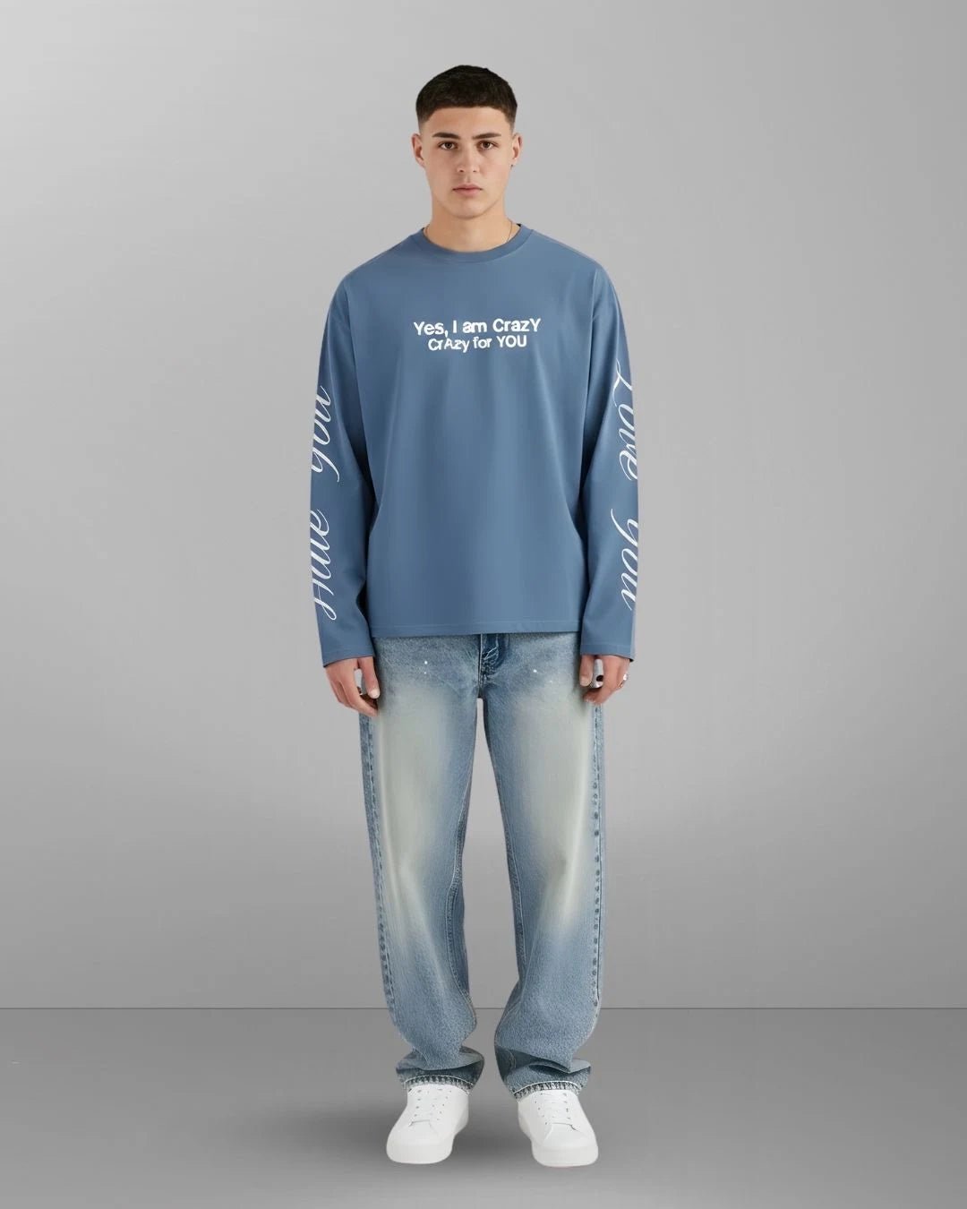 Crazy Boxy Long Sleeve - Ocean BlueTauxxic
