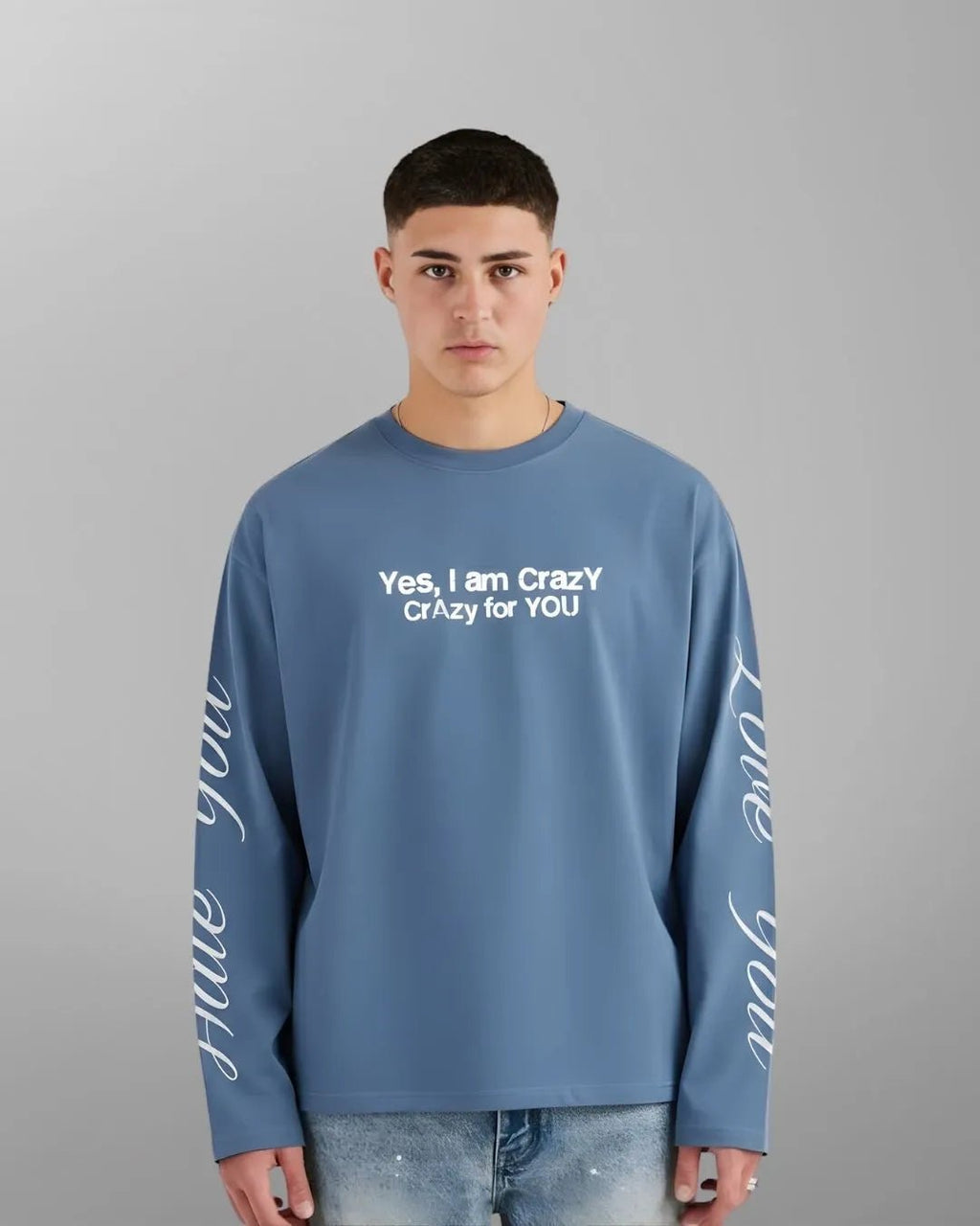 Crazy Boxy Long Sleeve - Ocean BlueTauxxic