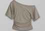One Shoulder Eyelet Top