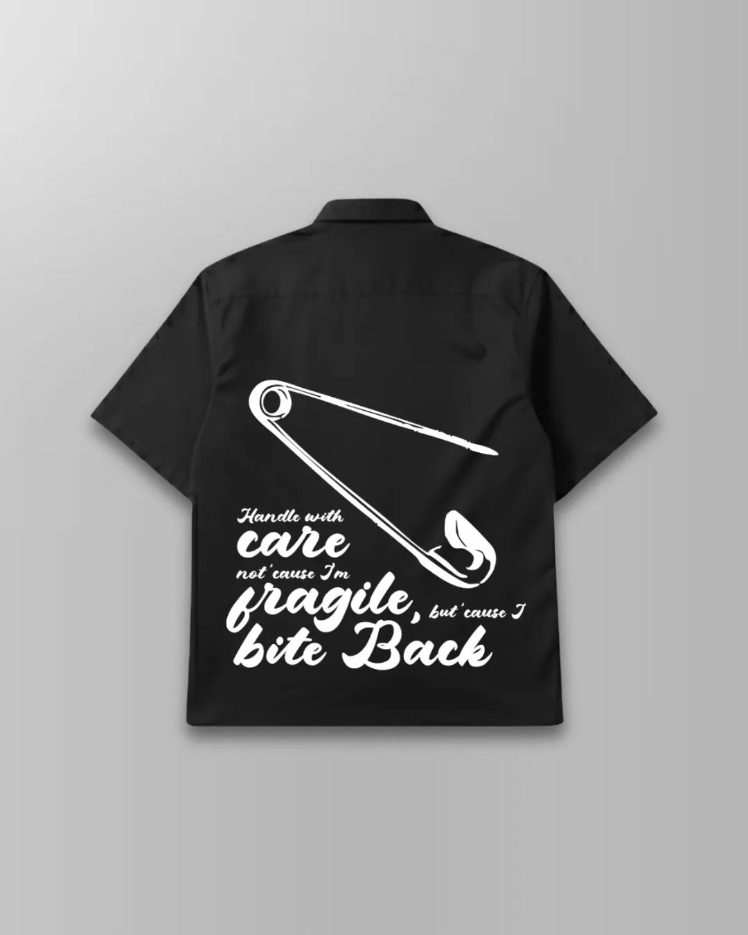 Safety Pin Black Boxy Fit ShirtTauxxic