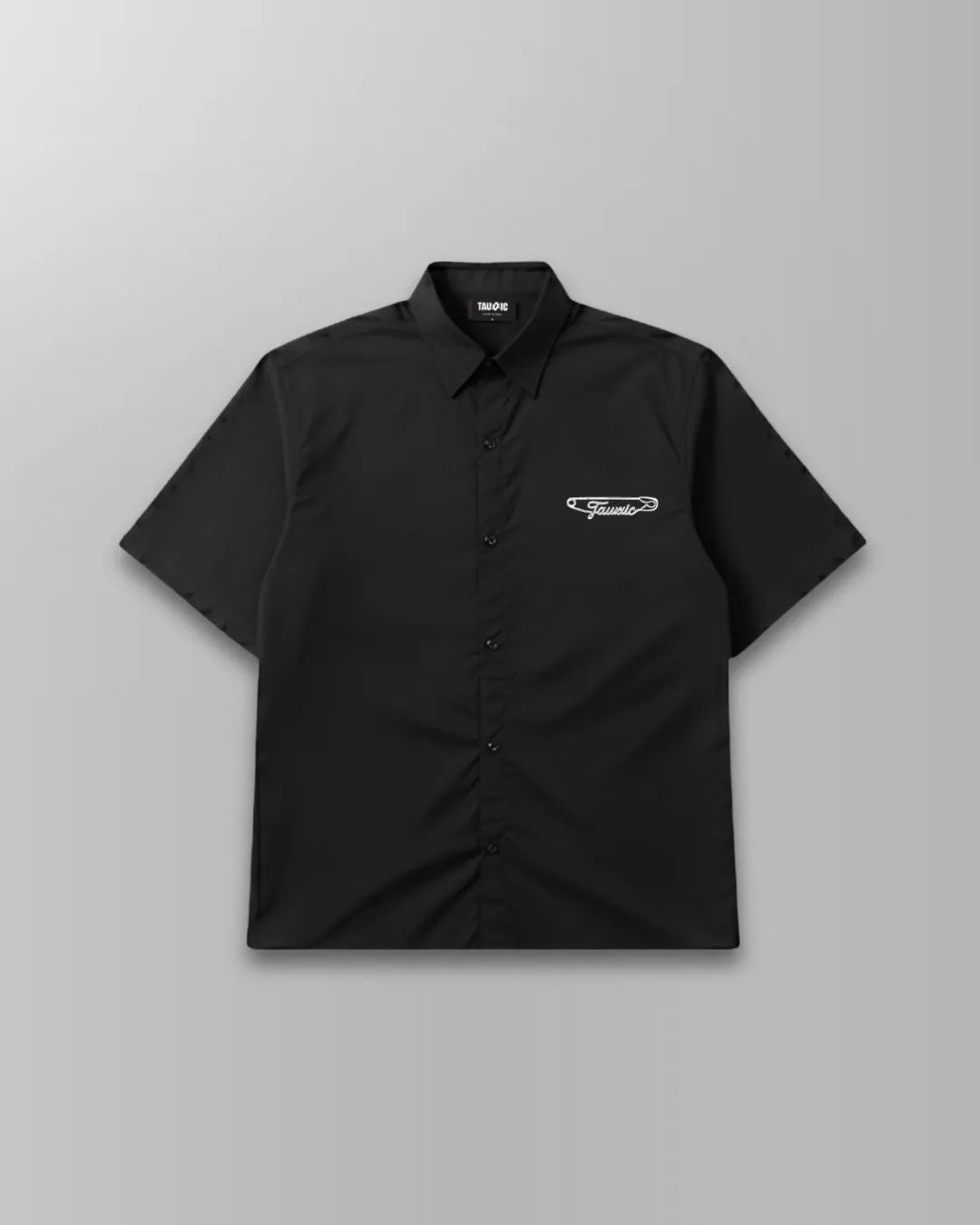 Safety Pin Black Boxy Fit ShirtTauxxic