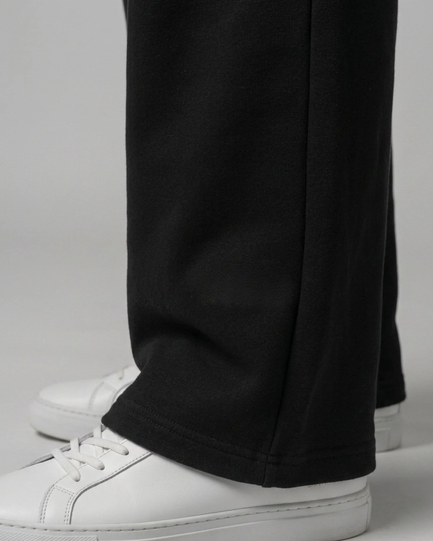 Straight Fit Track Pants - BlackTauxxic