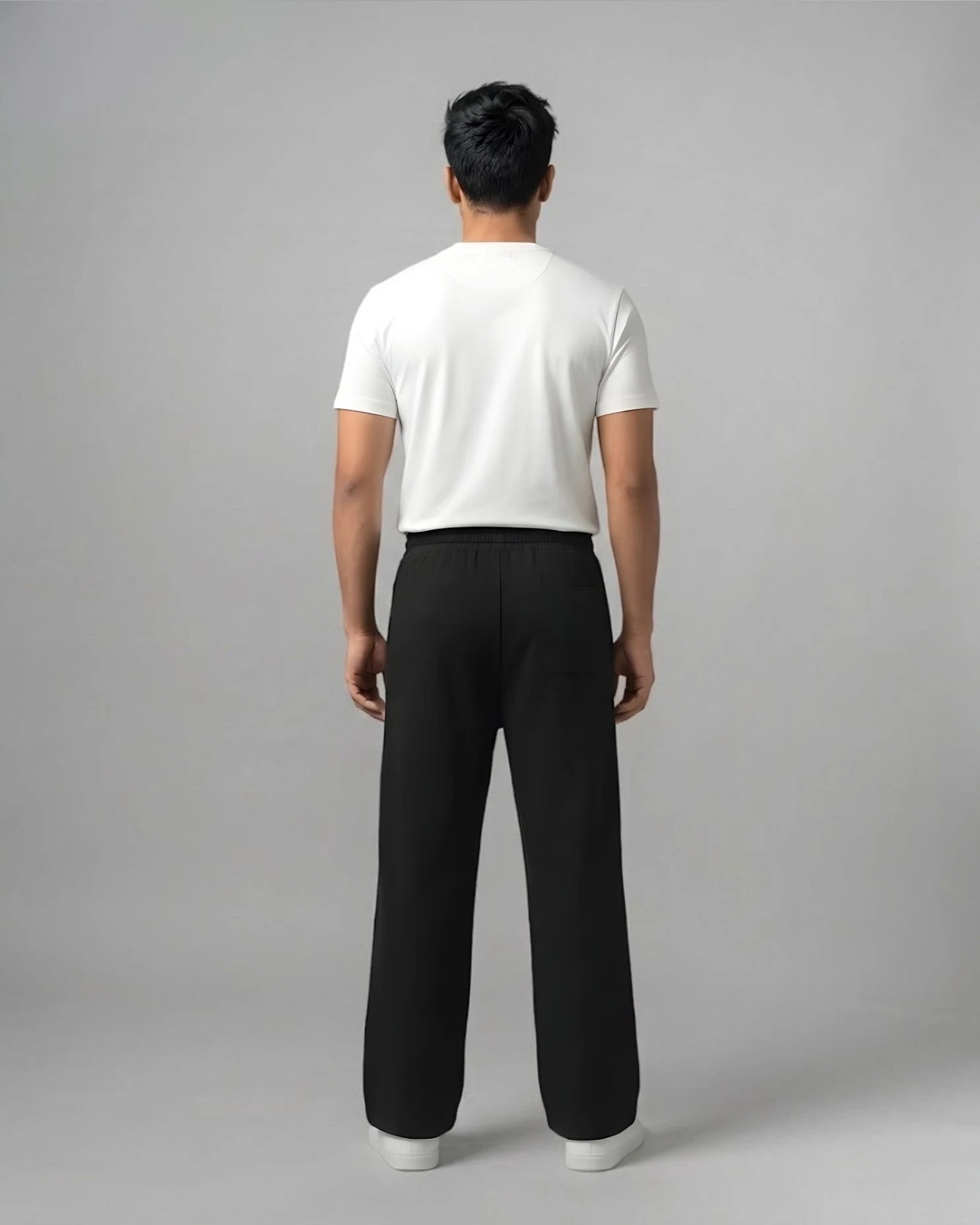 Straight Fit Track Pants - BlackTauxxic