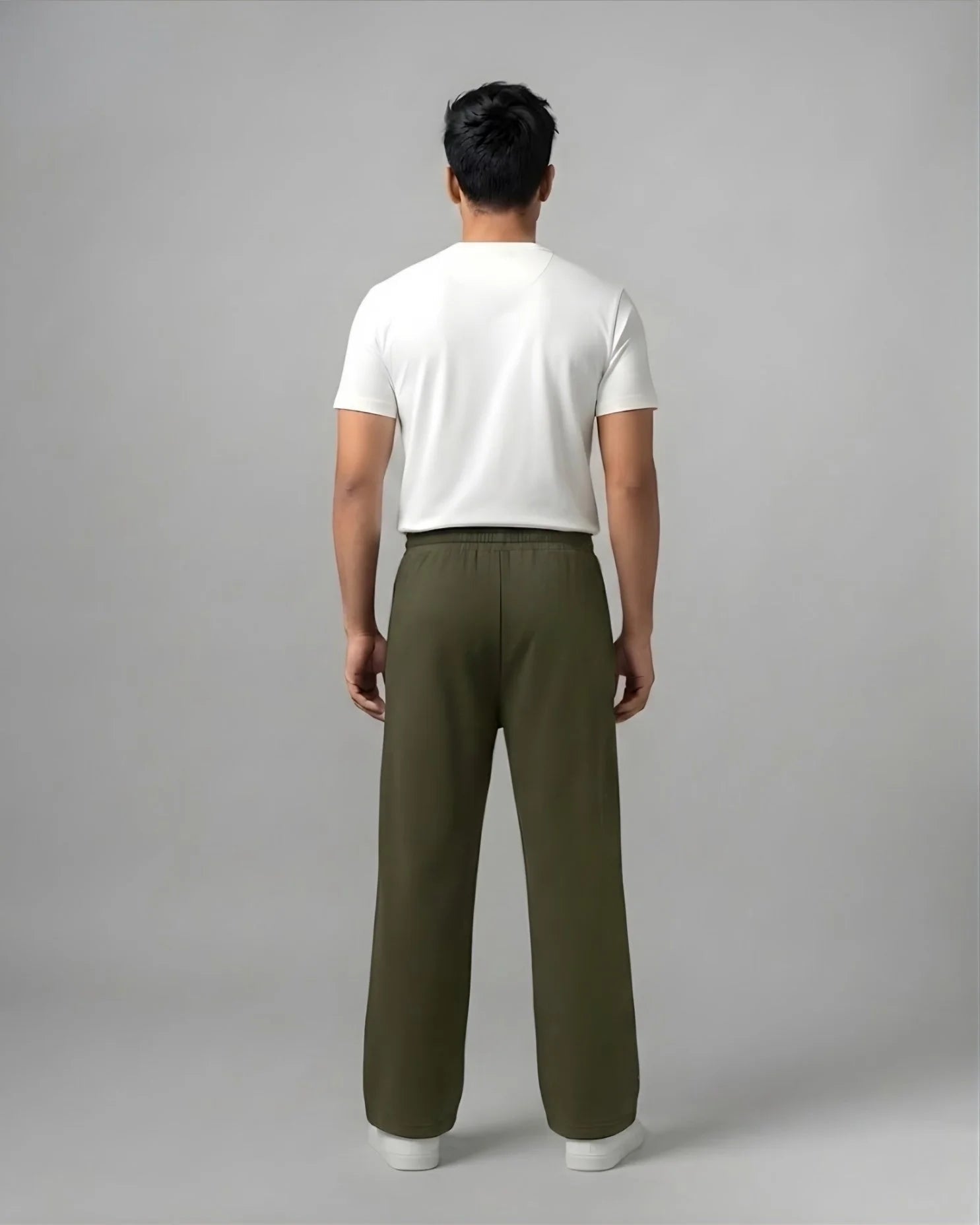 Straight Fit Track Pants - OliveTauxxic
