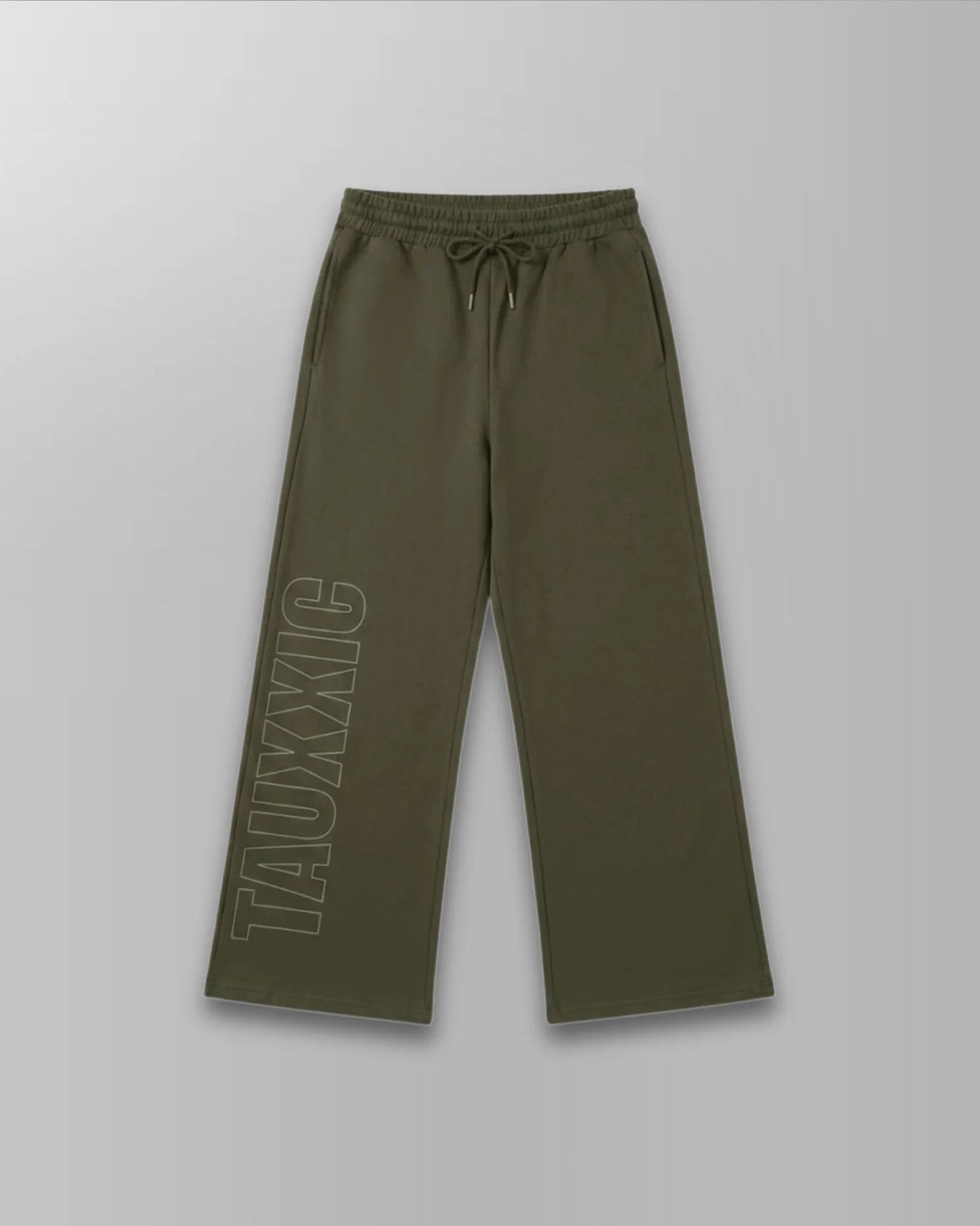 Straight Fit Track Pants - OliveTauxxic