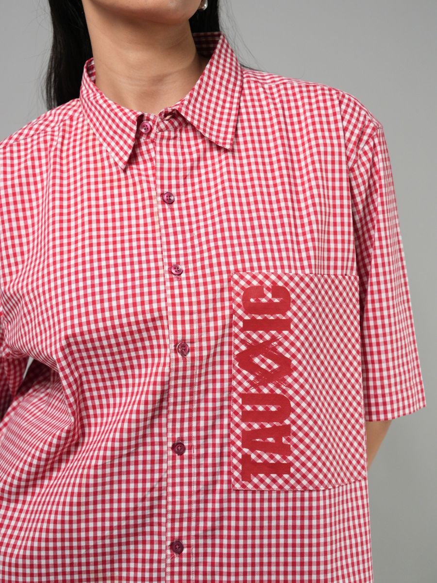 Too Much - Red Gingham ShirtTauxxic
