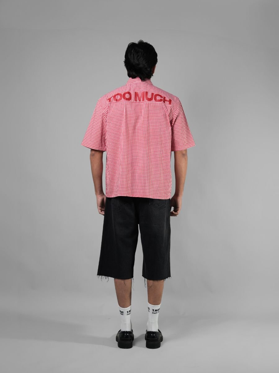 Too Much - Red Gingham ShirtTauxxic