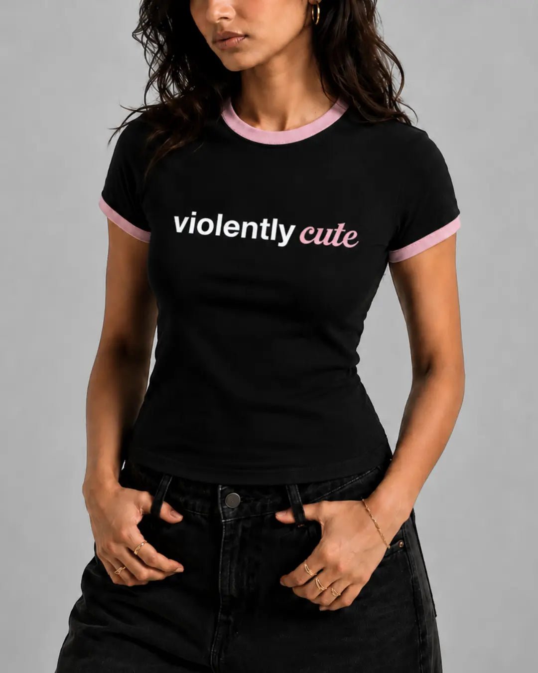 Violently Cute Fitted T-shirtTauxxic