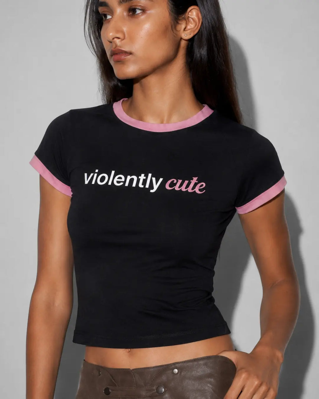 Violently Cute Fitted T-shirt