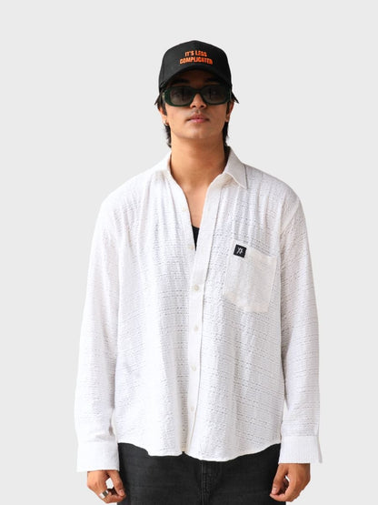 White Textured ShirtTauxxic