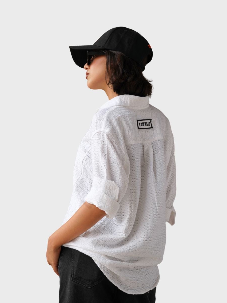 White Textured ShirtTauxxic