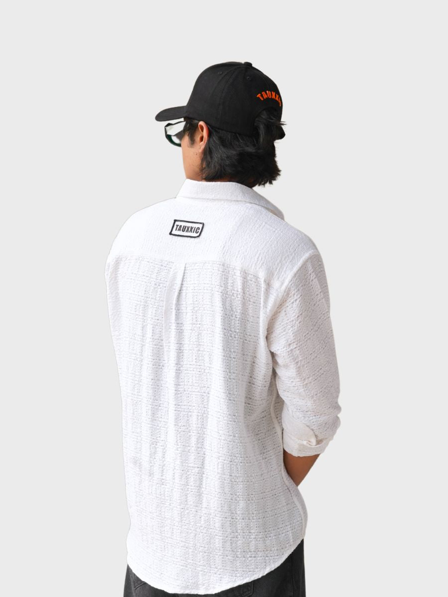 White Textured ShirtTauxxic