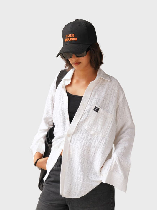 White Textured ShirtTauxxic