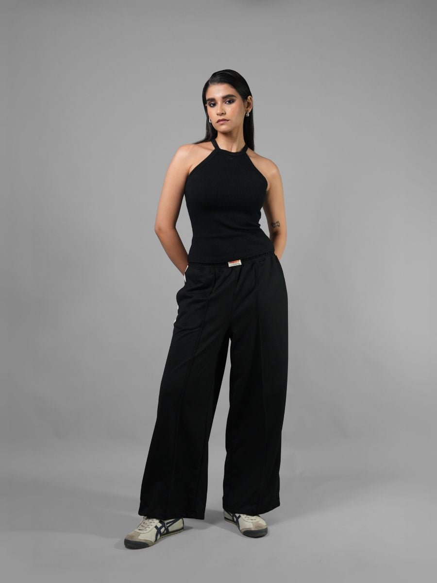 Wide Leg Lounge Pants - BlackTauxxic