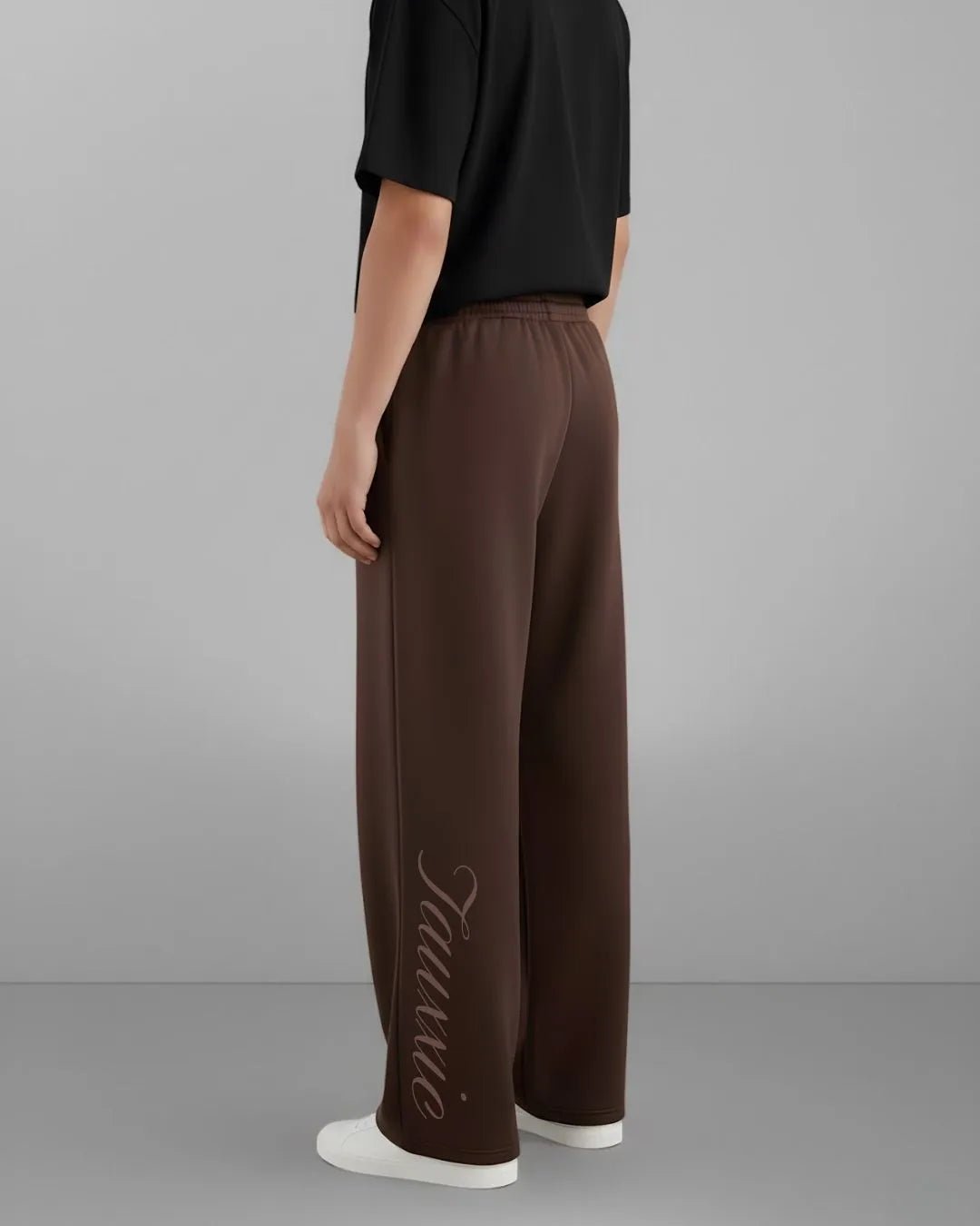 Wide Leg Lounge Pants - Coffee BrownTauxxic