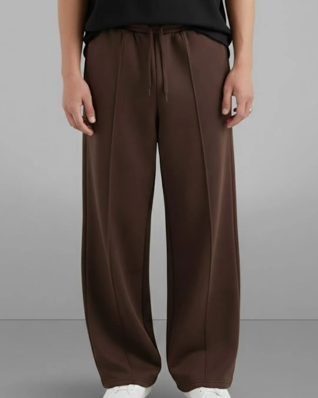 Wide Leg Lounge Pants - Coffee BrownTauxxic