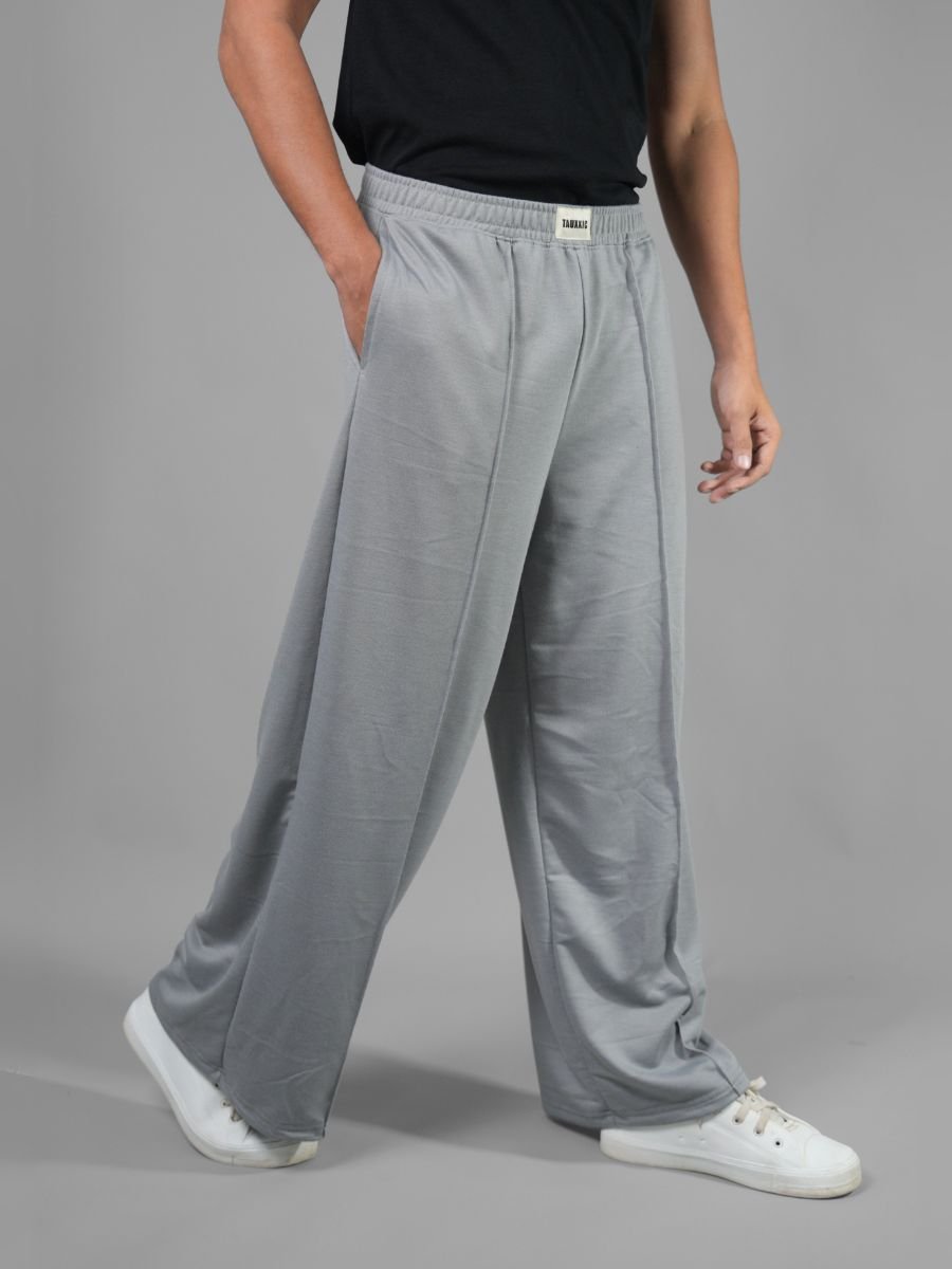 Wide Leg Lounge Pants - Grey – Tauxxic