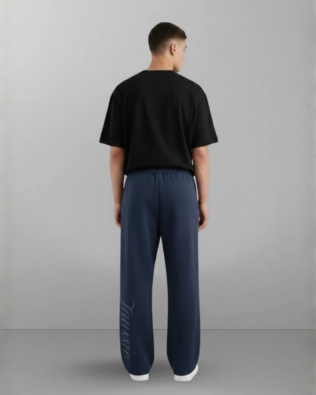 Wide Leg Lounge Pants - Navy BlueTauxxic