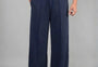 Wide Leg Lounge Pants - Navy Blue