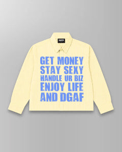 Stay Sexy Yellow Striped Shirt